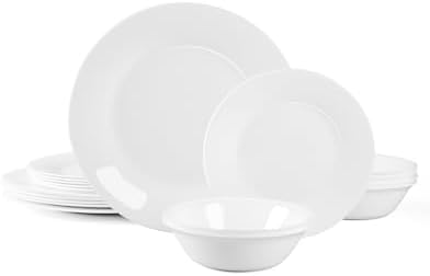 LaGlint 18-Piece Opal Glass Dinnerware Set