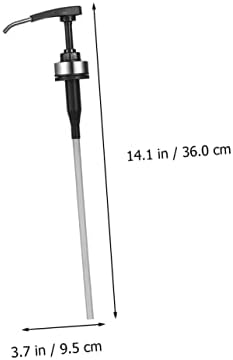 Ciieeo 2pcs Stainless Steel Condiment Squeeze Pump Set