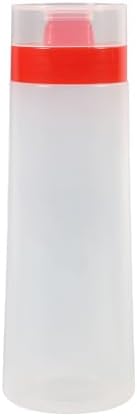 Aramox Squeeze Sauce Bottles with 4-Holes Pack of 2 Red
