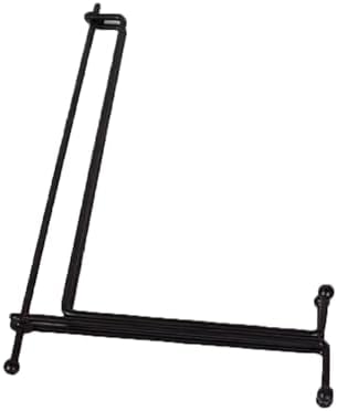 ZDOYUN Foldable Metal Cookbook Stand - Black Medium