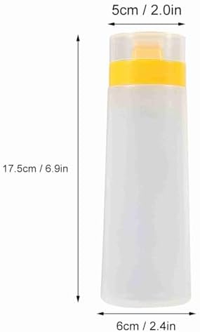 GLOGLOW 4 Hole 300ml Condiment Squeeze Bottle