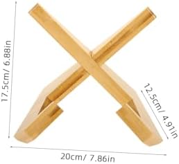 Portable Mini Wooden Recipe Bookstand for Kitchen and Home Use