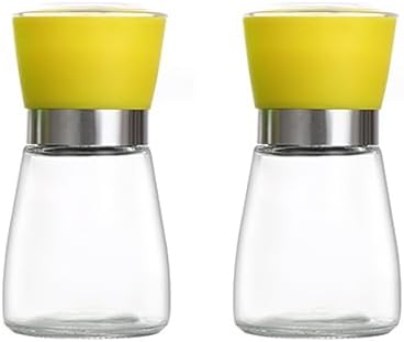 HXDMY 2pcs Salt and Pepper Mill Set Refillable