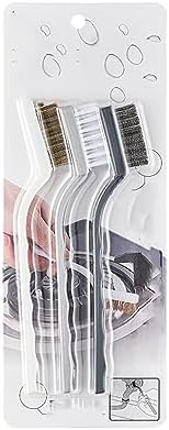 RLINEA 3 Pcs Copper Steel Nylon Power Stove Brush Set
