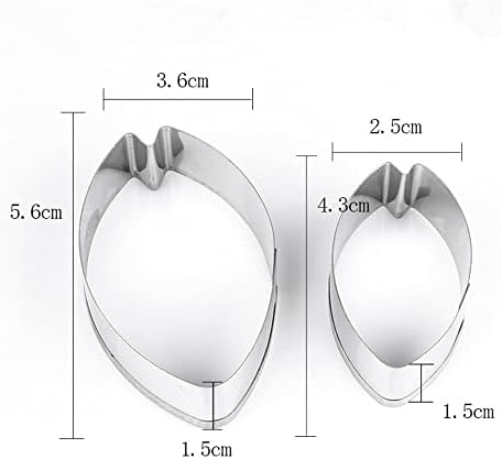 Stainless Steel Mini Rose Petal Cookie Cutter Set