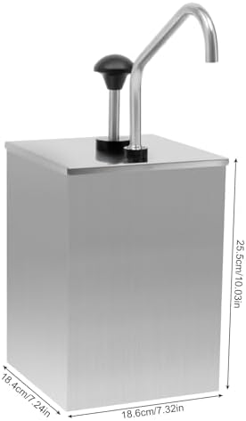 4L Stainless Steel Sauce Dispenser for Commercial Use