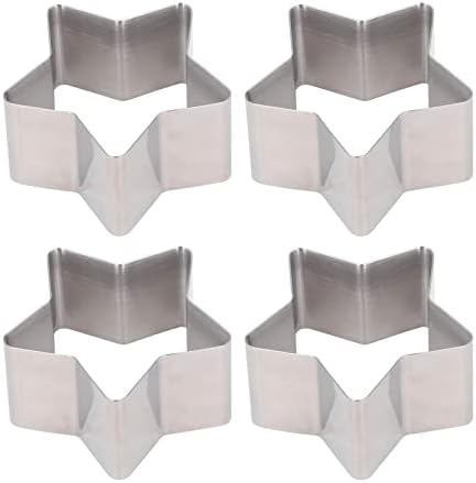 CEEKIES 4Pcs Star Shaped Cake Cutter Set with Lid