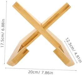BRIGHTFUFU Wooden Book Stand for Reading and Kitchen Display