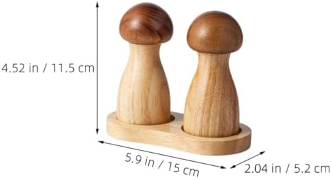ABOOFAN 2Pcs Mushroom Salt and Pepper Set