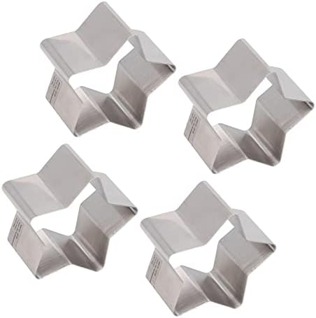 CEEKIES 4Pcs Star Shaped Cake Cutter Set with Lid