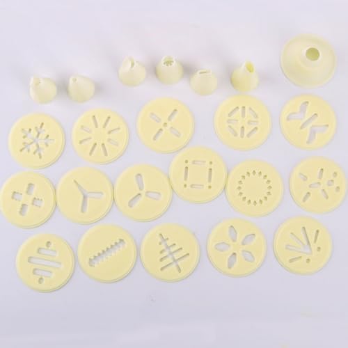 Grebest Cookie Press with 16 Plates 6 Nozzles