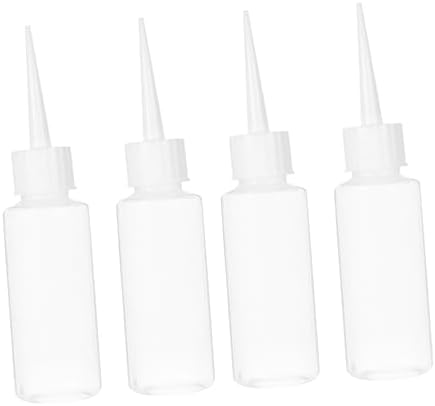 Kichvoe 4pcs Condiment Squeeze Bottles with Moveable Lids