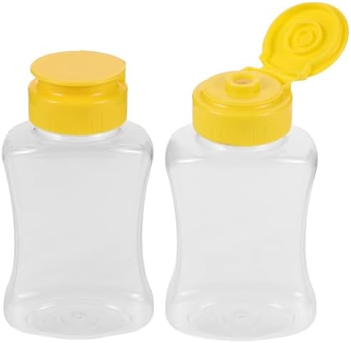 Cabilock 180ml Squeeze Honey Bottles Set with Lids and Funnel