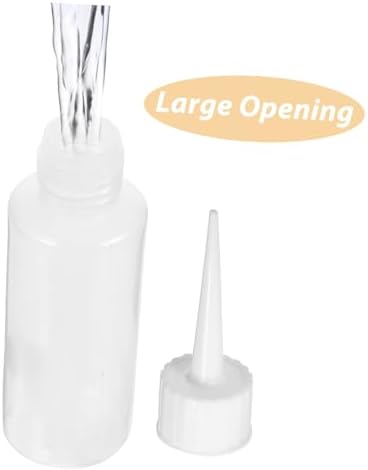 Kichvoe 4pcs Condiment Squeeze Bottles with Moveable Lids