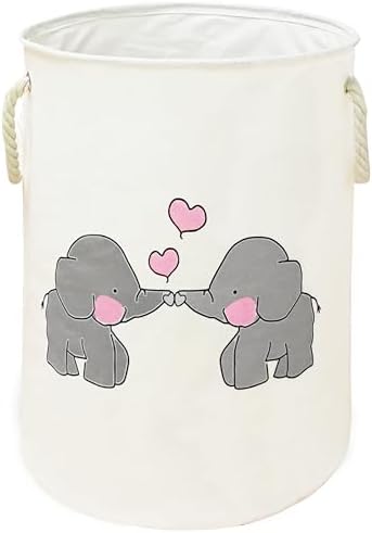 VAIVUSTO Round Laundry Basket for Kids