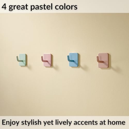 DEKAZIA Cute Kids Wall Hooks - Colorful Adhesive