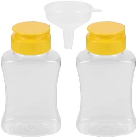 Luxshiny 180ml Condiment Squeeze Bottles with Funnel