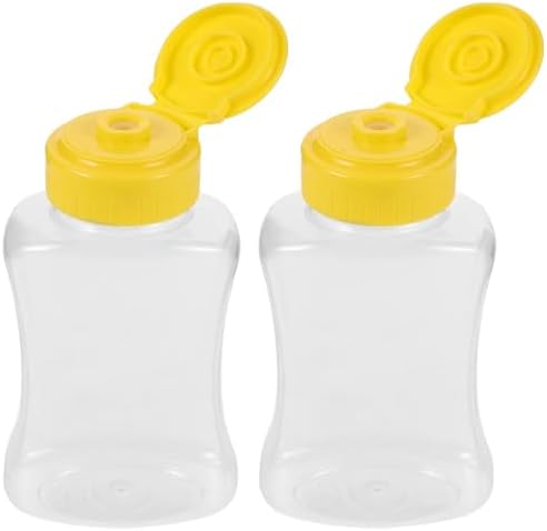 Veemoon 180ml Empty Plastic Honey Bottles with Flip Top Funnel