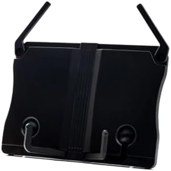 QUQUQ Adjustable Foldable Cookbook Holder with Page Clips - Black