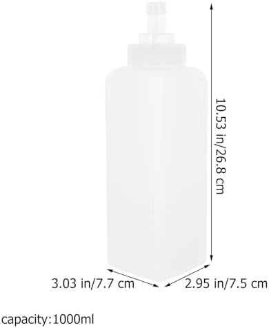 Alipis 1000ml Condiment Squeeze Bottles for Sauces and Salad Dressings