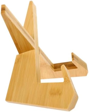 Portable Mini Wooden Recipe Bookstand for Kitchen and Home Use