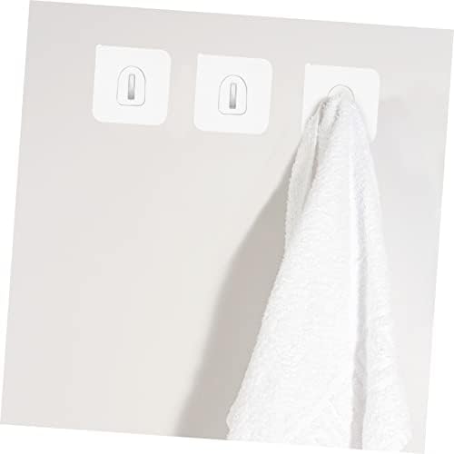 DOITOOL 30 Pcs Self Adhesive Plastic Hooks Non-Marking