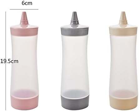 DOITOOL 6PCS Pink Condiment Squeeze Bottles with Cap