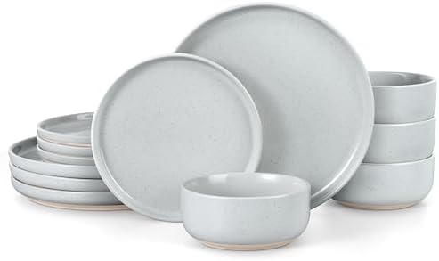 LIANYU 12-Piece Stoneware Dinnerware Set for 4