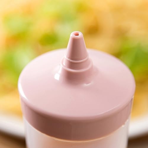 DOITOOL 6PCS Pink Condiment Squeeze Bottles with Cap