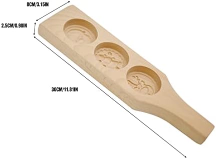 BLOWEST 3D Wooden Cookie Molds for Gingerbread Biscuit Cake