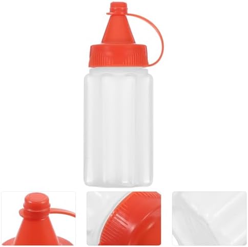 4pcs Metal Condiment Squeeze Bottles Portable Kitchen Tools