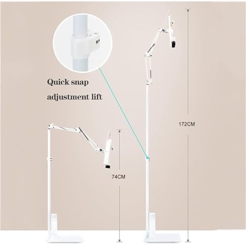 Adjustable Foldable Reading Shelf with Lamp