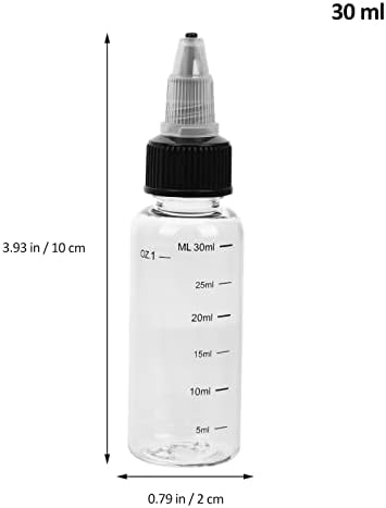 Alipis Reusable Squeeze Bottles with Scale 8 Pcs