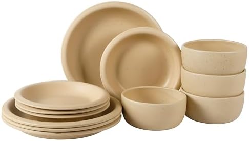 Bloomhouse Corsica Clay 12-Piece Dinnerware Set