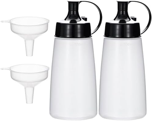 Uceoo 300ml Condiment Squeeze Bottles 2 Pack