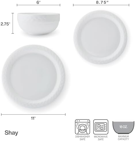 Mikasa Shay Bone China Dinnerware Set 12 Piece