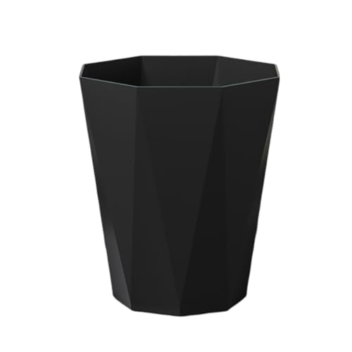 Stylish Black Trash Can for Bathrooms and Kitchens