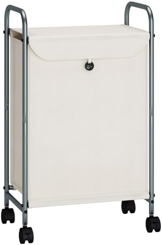 STORAGE MANIAC Laundry Hamper with Lockable Wheels 1