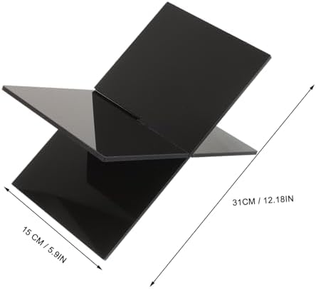 Cabilock Acrylic Cookbook Stand Bookshelf Tablet Holder