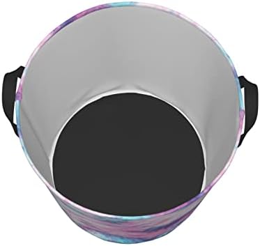 Dujiea Foldable Laundry Basket with Funny Tie Dye Design