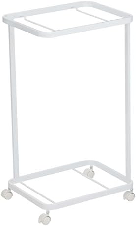 Yamazaki Home Steel Cart for Tower Laundry Basket Wagon White