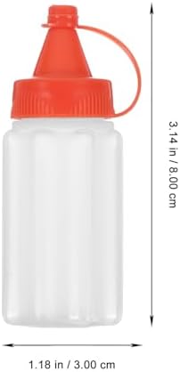 4pcs Metal Condiment Squeeze Bottles Portable Kitchen Tools