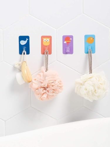 MOVALUE Kids Wall Hooks 8 Pack Cute Animal Design