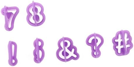 CIYODO 40Pcs DIY Alphabet Letter Number Fondant Cake Cutters Set