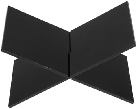 Amosfun Adjustable Cookbook Stand Black Acrylic