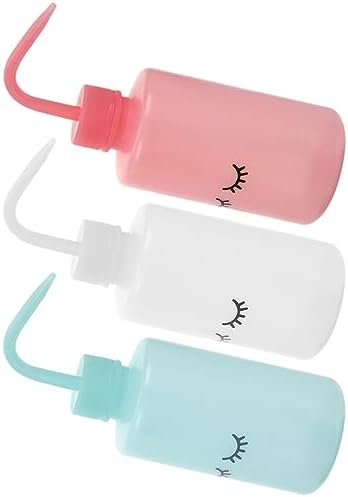 ibasenice 3PCS Curved Mouth Squeeze Wash Bottles 1
