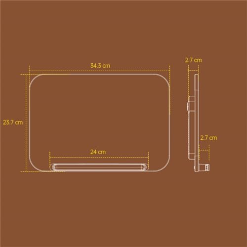 Adjustable Book Stand with Light for Kitchen and Office