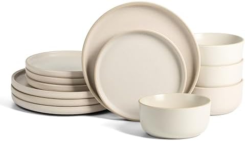 Earth Clay Amber 12-Piece Dinnerware Set 1