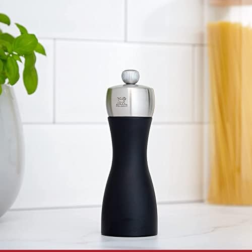 Peugeot Fidji Salt Pepper Mill Set - Adjustable Matte Black