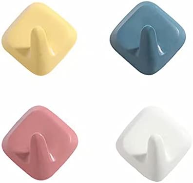 DKKO 4-Pack Adhesive Hooks 22lbs for Towels Clothes and More